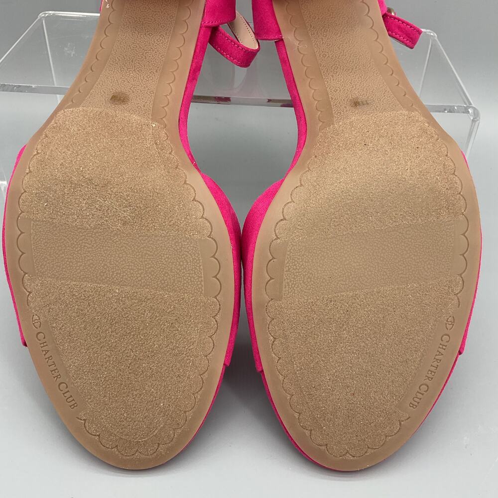 NEW Charter Club Women’s Lilianna Ankle Strap Dress Sandals Pink Size 11M - Picture 10 of 10